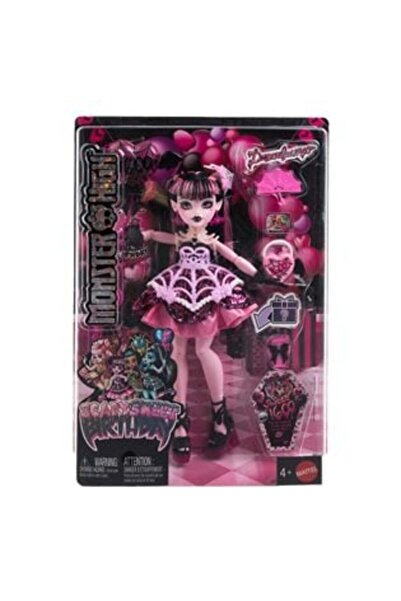 mattel Monster High - Jucărie Draculaura, înfricoșătoare și dulce, cu tematică de ziua de naștere -
