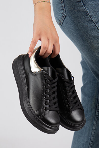 Erceka Casual Sneaker Γυναικεία Αθλητικά Παπούτσια με κορδόνια Λευκό-Μαύρο-Μπλε-Ασημί-Χρυσό-Κίτρινο