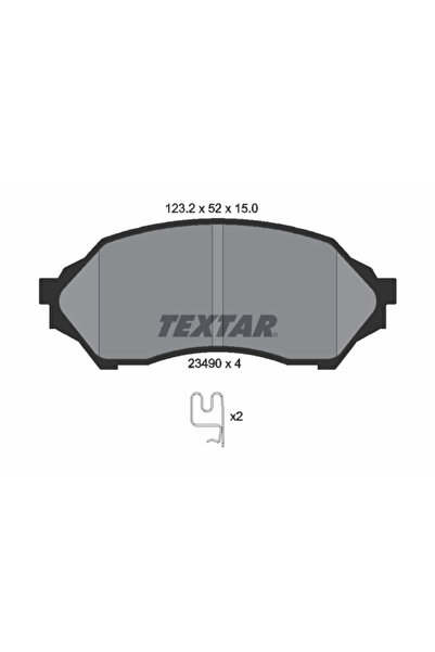 TEXTAR Set Placute Frana Frana Disc Ford Asia & Oceania Laser / Laser Lidea/T...