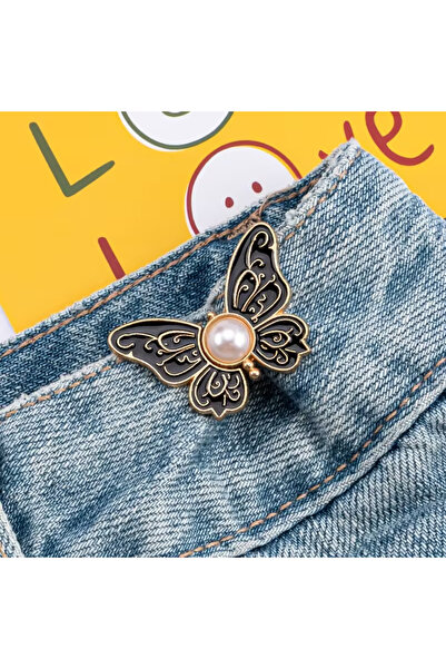 FESECRAFT Aparat de îngustare a taliei cu fluture colorat Agrafe pentru pantaloni Broșă pentru îngustarea taliei Curea de nouă generație