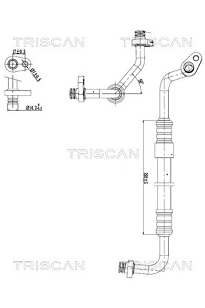 TRISCAN Conducta Presiune Variabila Aer Conditionat Citroen Berlingo Autoutil...