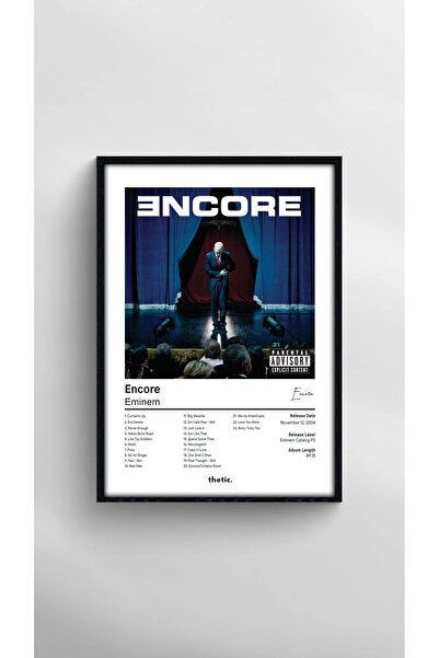 Thetic Eminem - Encore Albüm Koleksiyonu PREMIUM Spotify Poster!