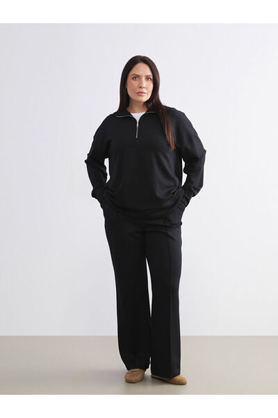 LC Waikiki Timeless Store: Timeless Recommendations | Plus Size Women's Sweatpants with Elastic Waist