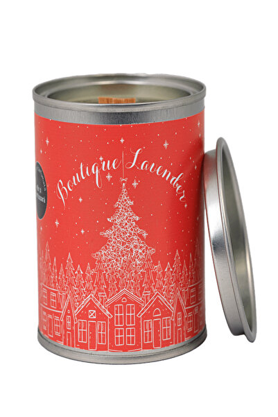 Boutique Lavender Christmas Scented Candle 250g Apple and Cinnamon
