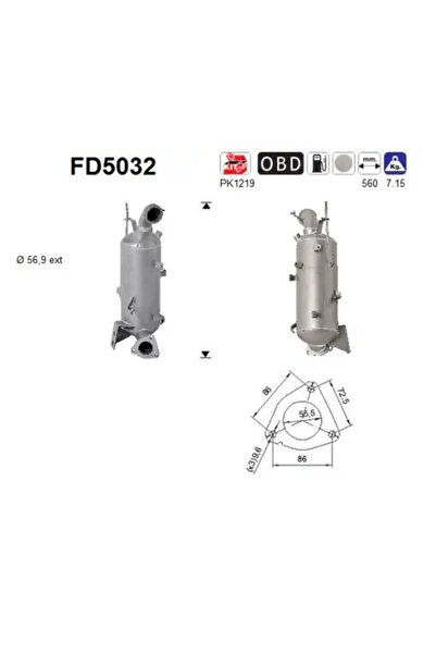 As Filtru Funingine/Particule Sist.De Esapament Opel Astra J/Insignia A/Zafir...