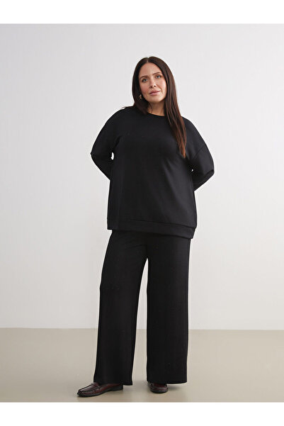 LC Waikiki Γυναικείο φούτερ με λαιμόκοψη με πέτρες