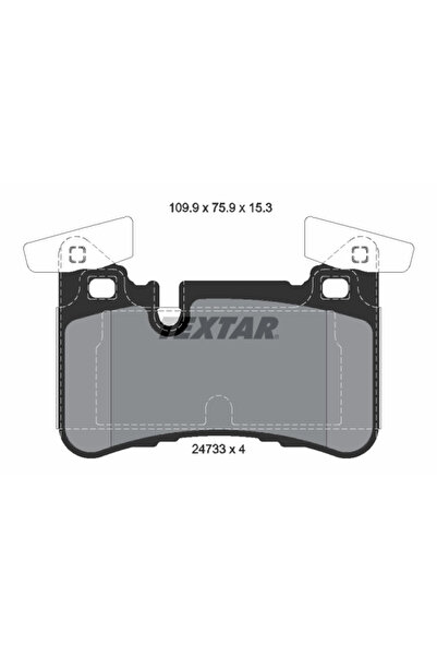TEXTAR Set Placute Frana Frana Disc Mercedes-Benz C-Class/Cls/E-Class