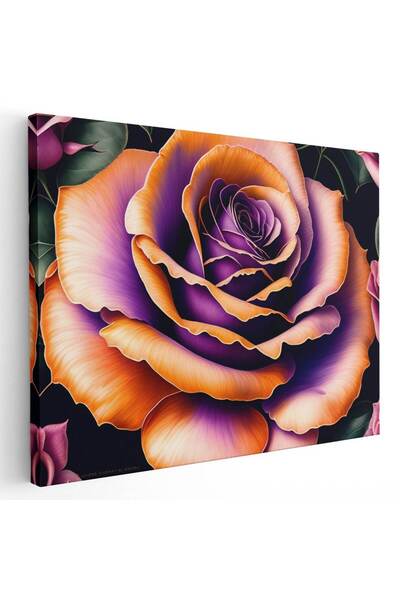 Tablou Canvas Tablou floare trandafir detaliu mov, cod 1657