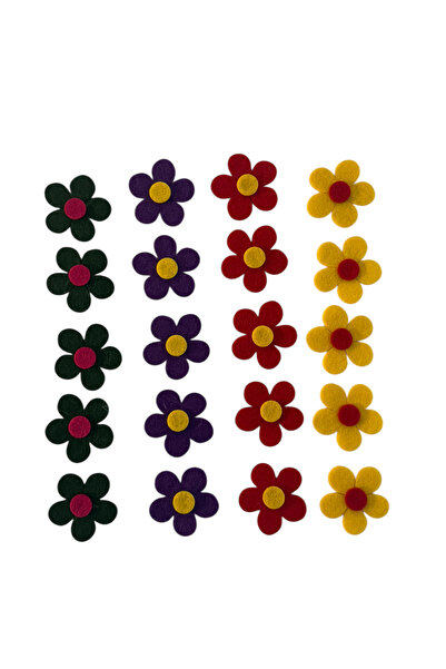 kalben accessories 20 قطعة من تماثيل الزهور المصنوعة من الفيلك - تماثيل من ال...