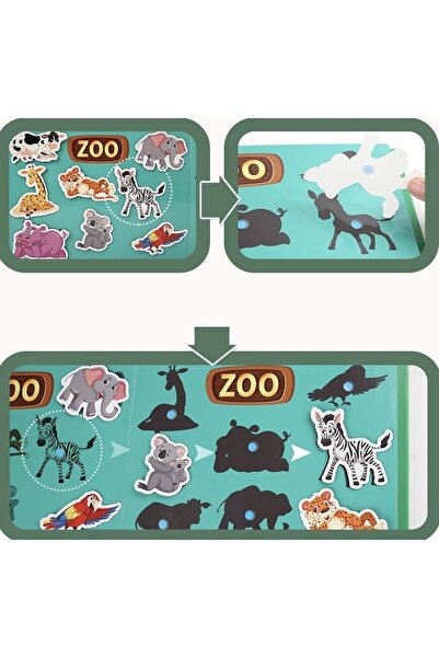 OEM Educational sticker book for children, Quiet Book, animal theme, 10 pages