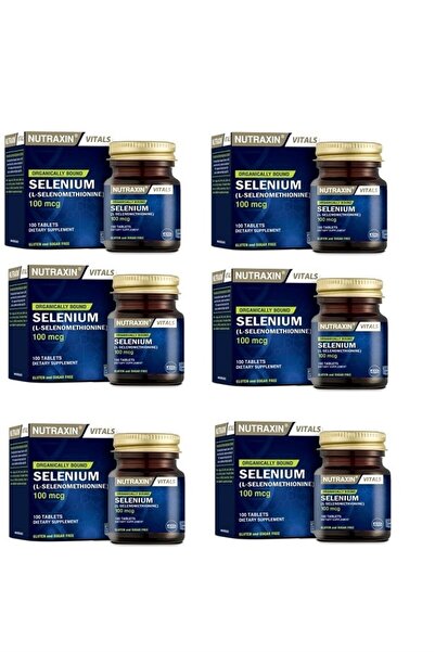 Nutraxin سيلينيوم 100 ميكروغرام 100 قرص 6 قطع