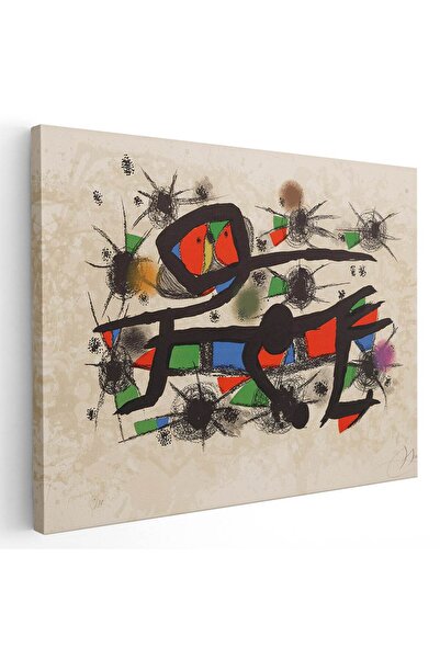 Tablou Canvas Tablou pictura abstracta de Joan Miro, cod 2067