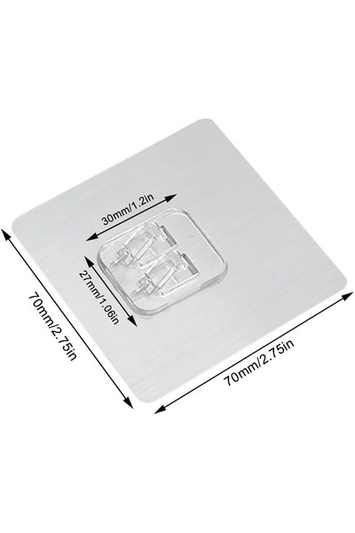 Raakmadezanmir 5 Adet Süper Güçlü Kendinden Yapışkanlı Raf Çerçeve Tutucu Kan...