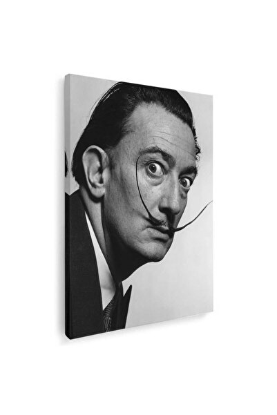 Tablou Canvas Tablou Salvador Dali pictor alb negru, cod 2107