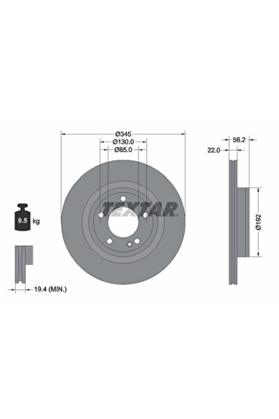 TEXTAR Disc Frana Mercedes-Benz G-Class