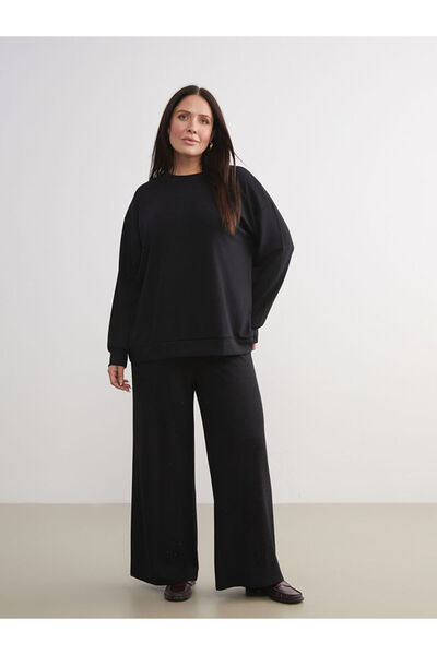 LC Waikiki Pantaloni de trening pentru femei cu picioare late cu talie elastică