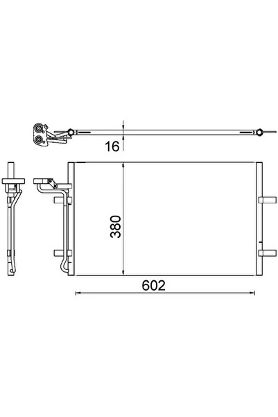 MAHLE Condensator Climatizare Volvo C30/C70 2/S40 2