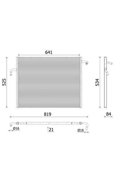 MAHLE Radiator Racire Motor Volvo S60 3/V60 2/V90 2