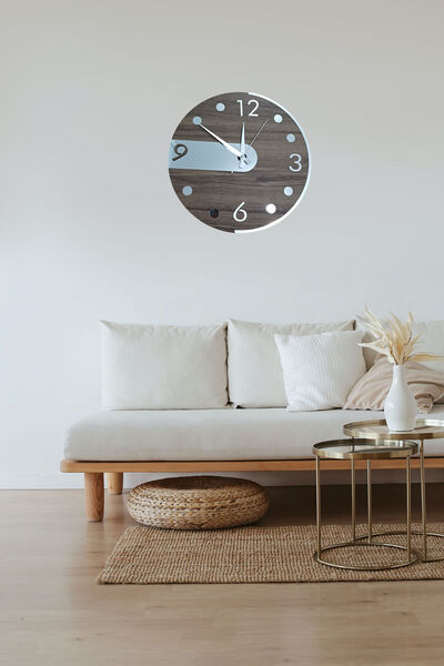Şirin Lazer Ceas decorativ de perete modern, cu tematică cerc, cu numere din ...