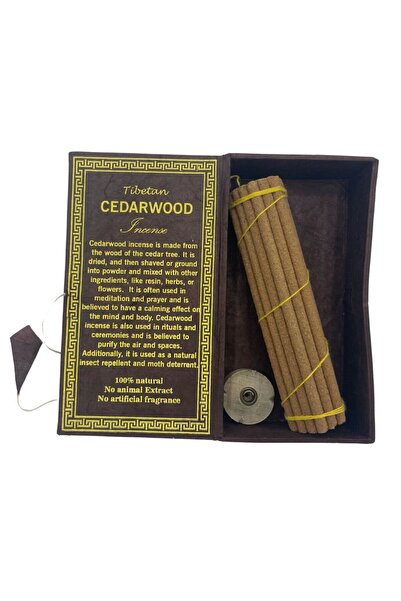 OEM Tibetan incense sticks — CEDRU | Handmade Nepal • bamboo free • 100% • with holder