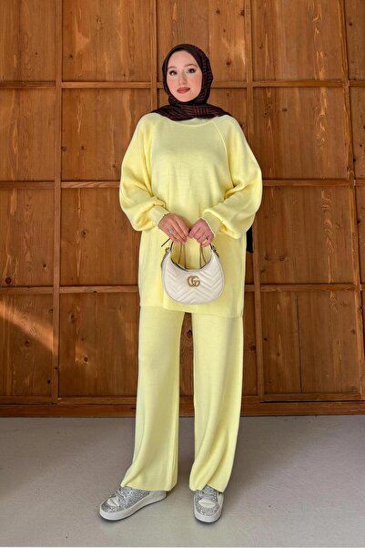 erk giyim Balloon Sleeve Knitwear Set