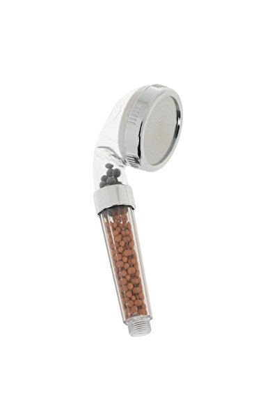 SHOPIENS Filtered Shower Head, Transparent, Water-Saving, Diameter 7.5 cm, Height 22 cm - MYONNA