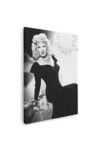 Tablou Canvas Tablou Mae West actrita, alb, negru, cod 1939