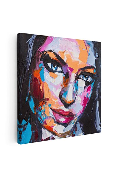 Tablou Canvas Tablou portret pictura in ulei femeie, multicolor, cod 1394