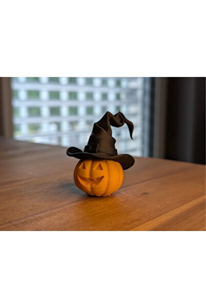 FLEXIS WE MAKE IT POSSIBLE FOR YOU Halloween Temalı Cadı Şapkalı Kabak Figürü