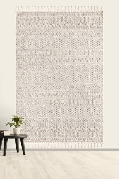 Curl and Sisal Woven Anti Allergic Tassel Modern Machine Rug Living Room Living Room