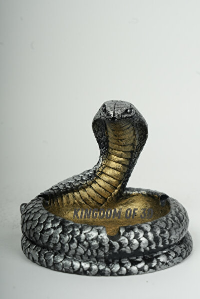 Kingdom of 3D منفضة سجائر على شكل ثعبان