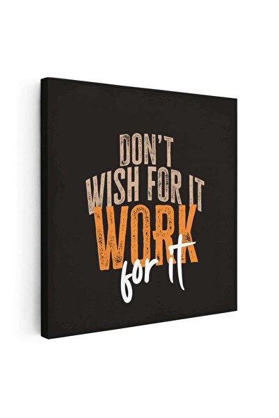 Tablou Canvas Tablou mesaj motivational despre munca, negru, cod 1462