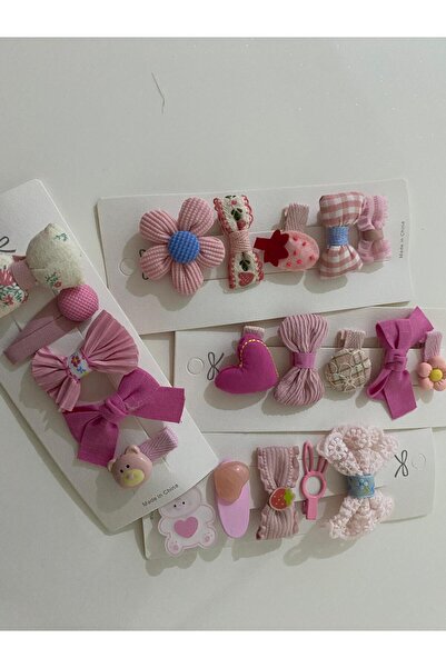 RSTM Boutique Five-Piece Colorful Stylish Perfect Sweet Variety of Patterns Hair Clip