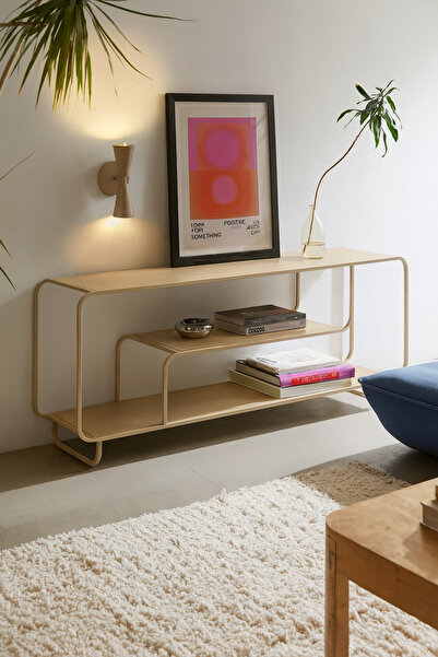 Maye Haus Alana C Konsol, Modern Konsol, Metal Konsol, 3 Katlı Konsol, Iskand...