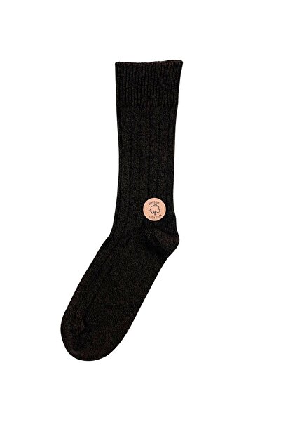 FENRA STUDIO Dark Brown Winter Warm Derby Cotton Socks