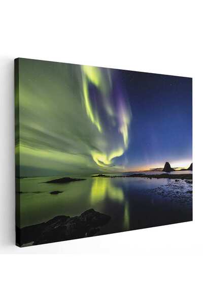 Tablou Canvas Tablou Aurora Boreala - Luminile Nordului Ã®n Norvegia, cod 4394