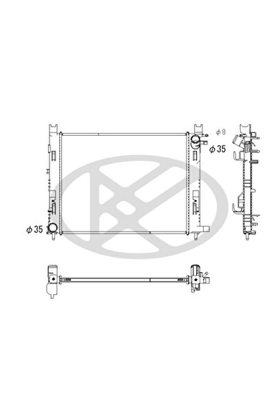Koyorad Radiator, replacement filter set, Renault ARKANA I (LCM_, LDN_)