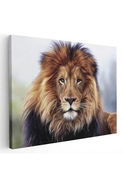 Tablou Canvas fotografie portret leu multicolor, cod 1282