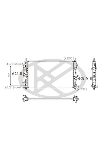 Koyorad Radiator, replacement filter set, Opel ZAFIRA TOURER C (P12)