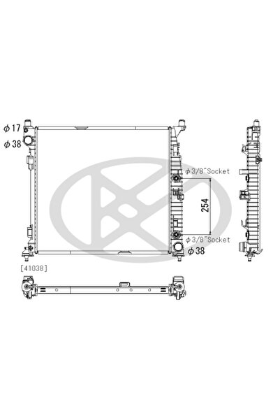 Koyorad Radiator, replacement filter set, Mercedes GLS (X166)