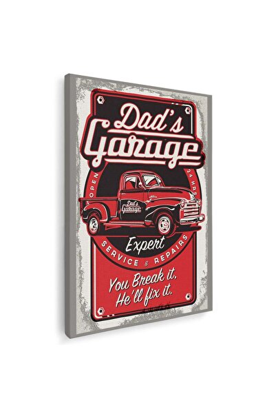 Tablou Canvas service auto Dad's Garage vintage, cod 3224
