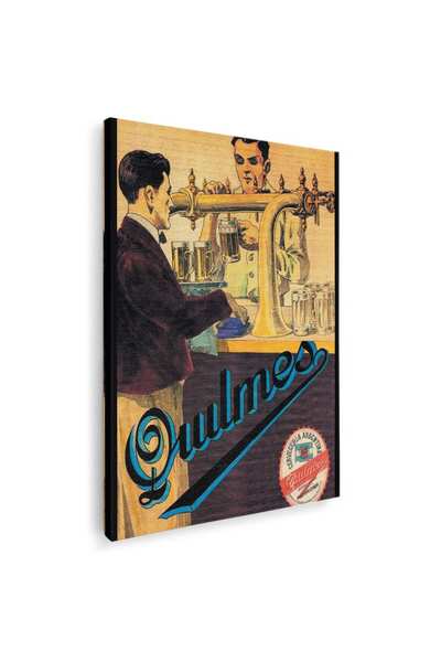 Tablou Canvas bere Quilmes vintage, cod 4142