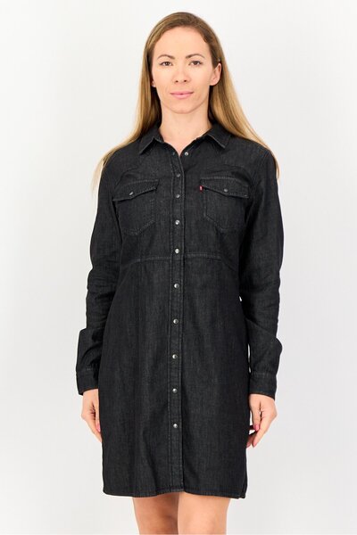 Levi's Women Washed Denim Dress, Black
