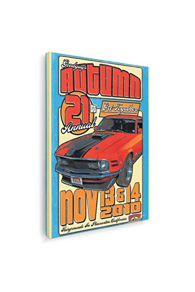 Tablou Canvas Tablou masini Autumn 21 annual vintage, cod 4618