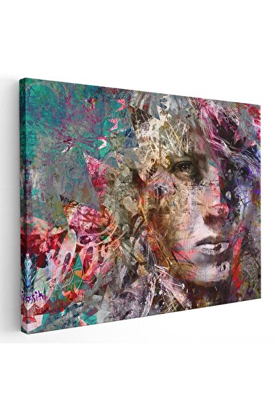 Tablou Canvas portret abstract pictura multicolor, cod 1212