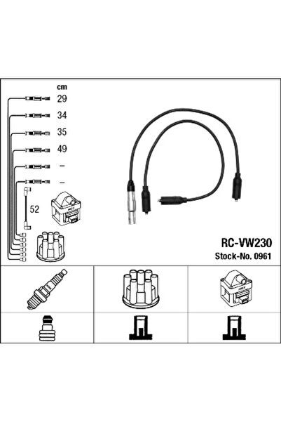 NGK Set Cablaj Aprinder Seat Alhambra