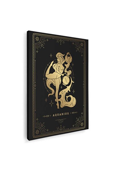 Tablou Canvas Tablou zodia varsator auriu, cod 2728