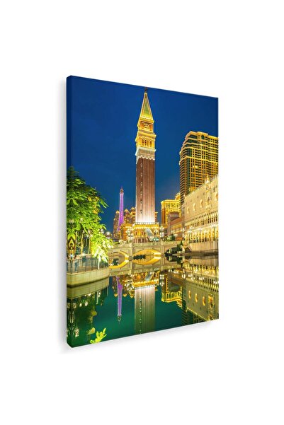 Tablou Canvas Tablou replica clopotnita Piata San Marco in Las Vegas, cod 4432