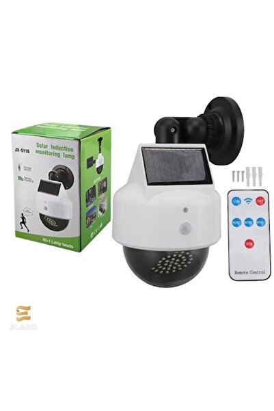 ELARO Lampă solară cu senzor de mișcare și cameră de simulare cu lumină roșie...