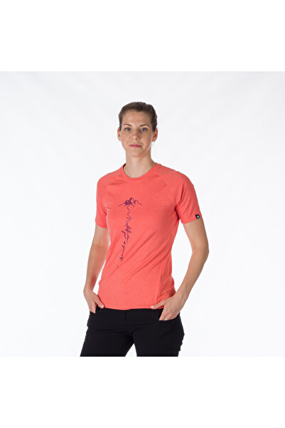 NORTHFINDER Active women's T-shirt from recycled materials MISHA redmelange